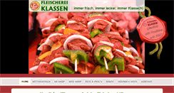 Desktop Screenshot of fleischerei-klassen.com